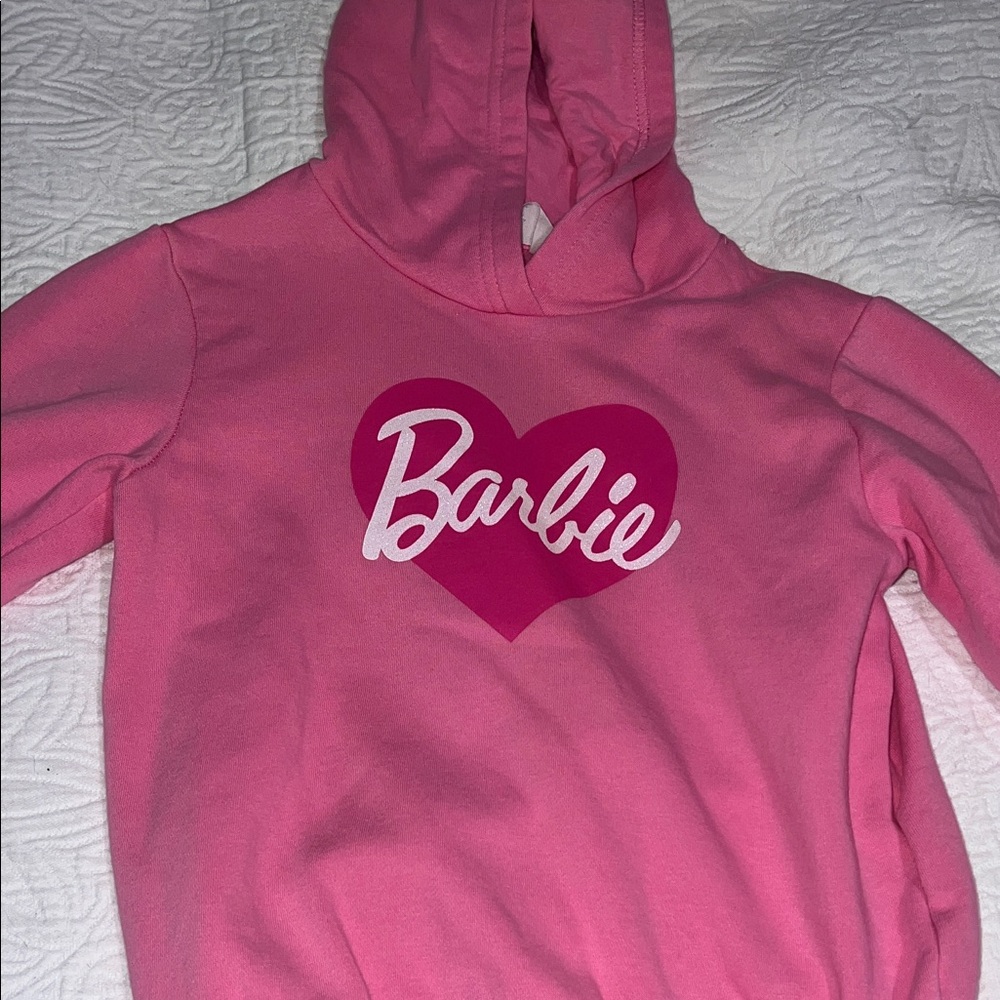 Barbie Heart Pink Kids Sweatshirt